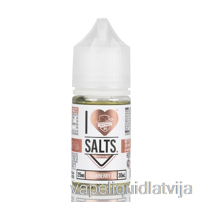 Zemeņu Ledus - I Love Salts - 30ml 50mg Vape šķidrums